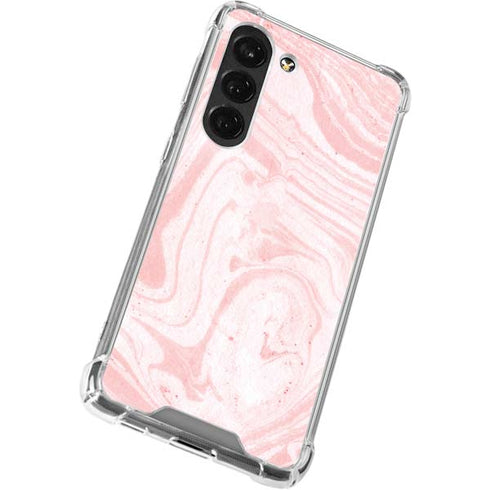 Pink Marbling Galaxy S23 Clear Case