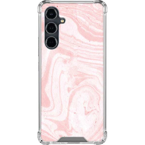 Pink Marbling Galaxy S23 FE Clear Case