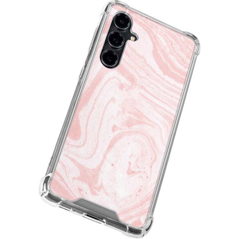 Pink Marbling Galaxy S23 FE Clear Case
