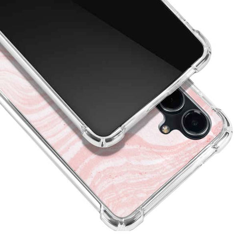 Pink Marbling Galaxy S23 FE Clear Case