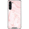 Pink Marbling Galaxy S23 Plus Clear Case