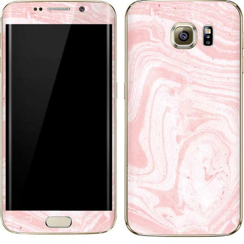 Pink Marbling Galaxy S7 Edge Skin