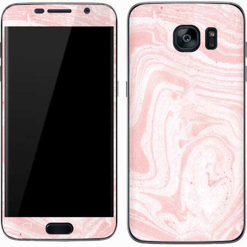 Pink Marbling Galaxy S7 Skin
