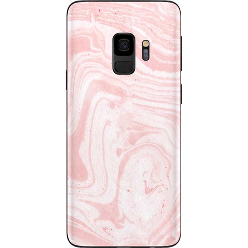 Pink Marbling Galaxy S9 Skin
