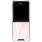 Pink Marbling Galaxy Z Flip5 5G Clear Case