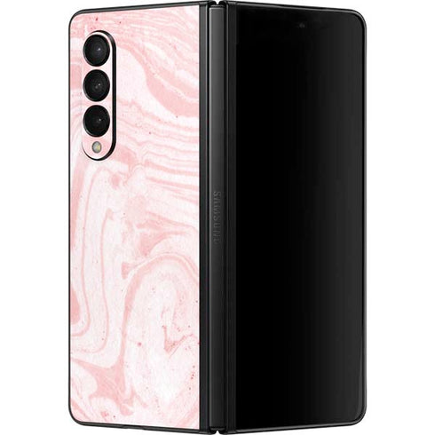 Pink Marbling Galaxy Z Fold3 5G Skin