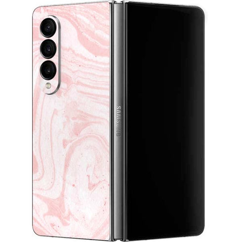 Pink Marbling Galaxy Z Fold4 5G Skin