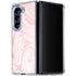 Pink Marbling Galaxy Z Fold5 5G Clear Case
