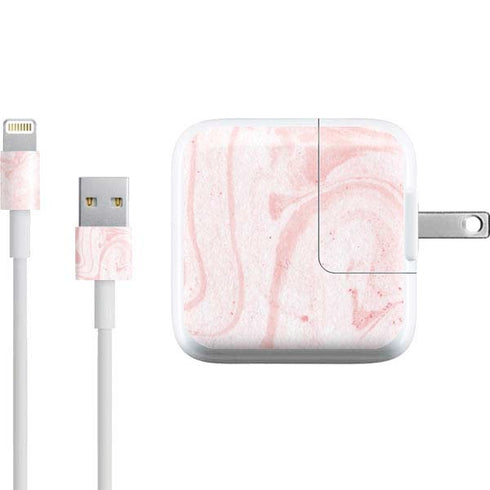 Pink Marbling iPad Charger (10W USB) Skin