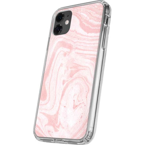 Pink Marbling iPhone 11 Clear Case