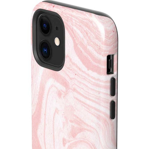 Pink Marbling iPhone 12 Impact Case