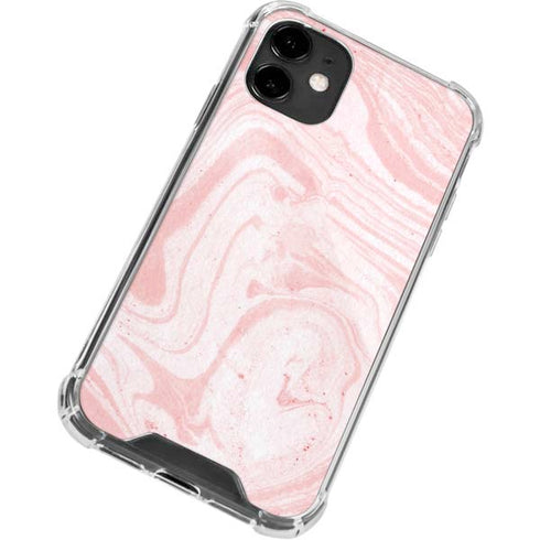 Pink Marbling iPhone 12 Mini Clear Case