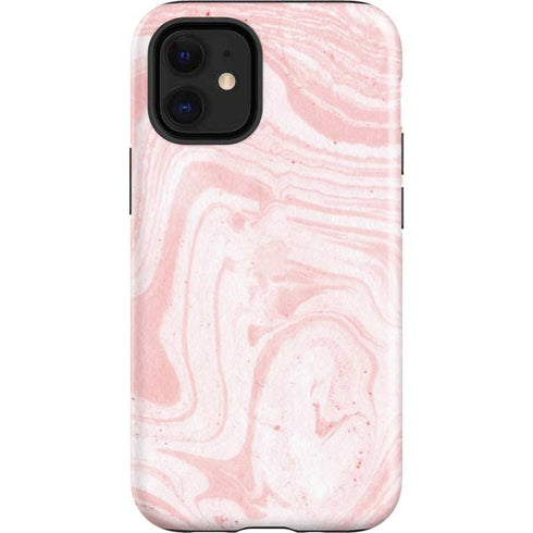 Pink Marbling iPhone 12 Mini Impact Case
