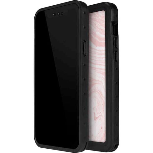 Pink Marbling iPhone 12 Mini Waterproof Case