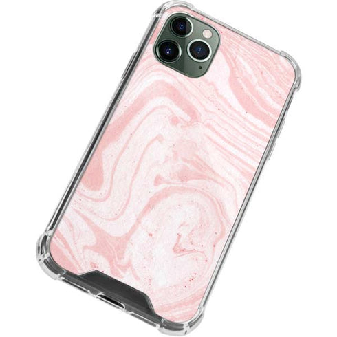 Pink Marbling iPhone 12 Pro Clear Case