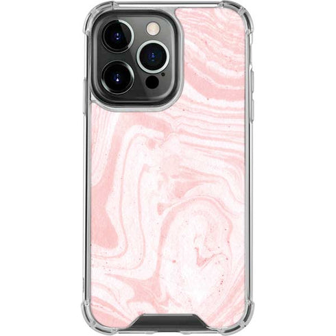 Pink Marbling iPhone 13 Pro Clear Case
