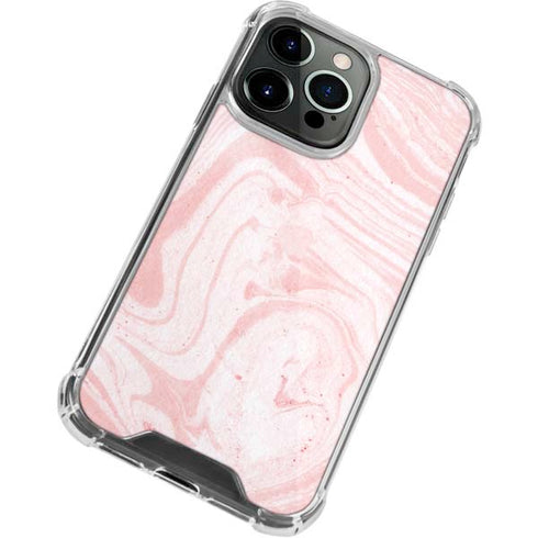 Pink Marbling iPhone 13 Pro Clear Case