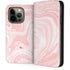 Pink Marbling iPhone 13 Pro Folio Case