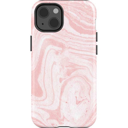 Pink Marbling iPhone 15 Impact Case