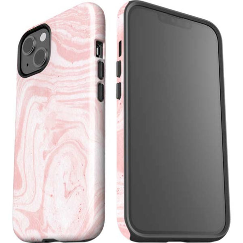 Pink Marbling iPhone 15 Impact Case