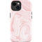 Pink Marbling iPhone 14 Plus Impact Case