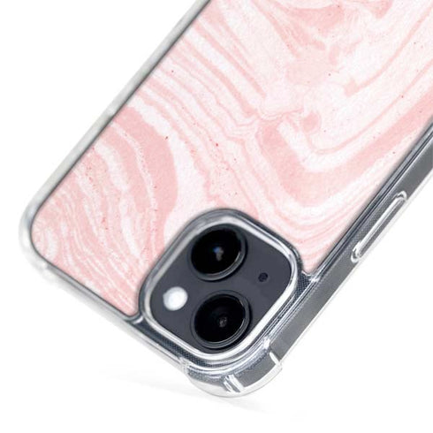 Pink Marbling iPhone 15 Plus MagSafe Case