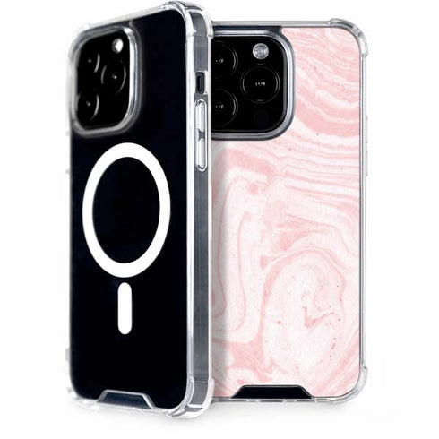 Pink Marbling iPhone 14 Pro MagSafe Case