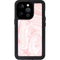 Pink Marbling iPhone 14 Pro Waterproof Case