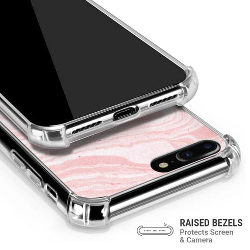 Pink Marbling iPhone 7/8 Plus Clear Case