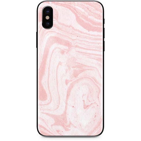 Pink Marbling iPhone XS Skin