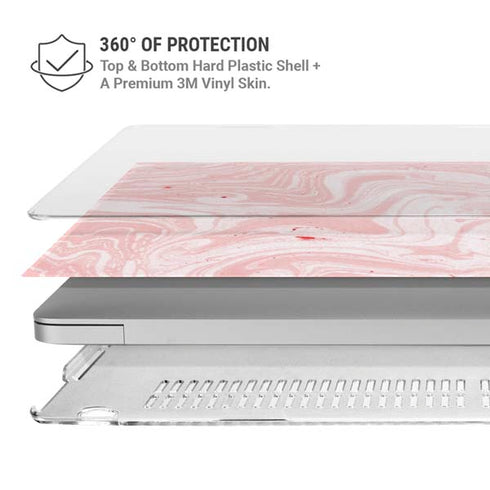 Pink Marbling MacBook Air 15in (2023-2025) Case plus Skin