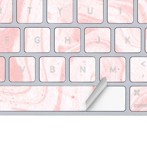 Pink Marbling Magic Keyboard Skin