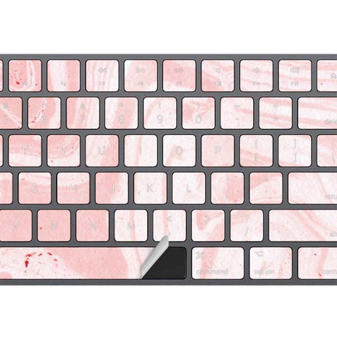 Pink Marbling Magic Keyboard with Numeric Keypad Skin