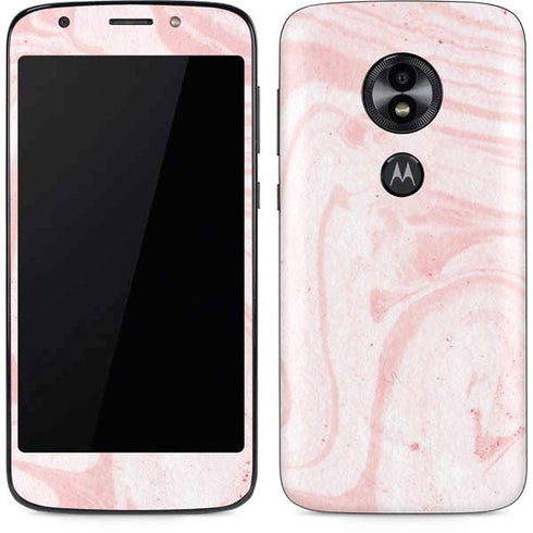 Pink Marbling Moto E5 Play Skin