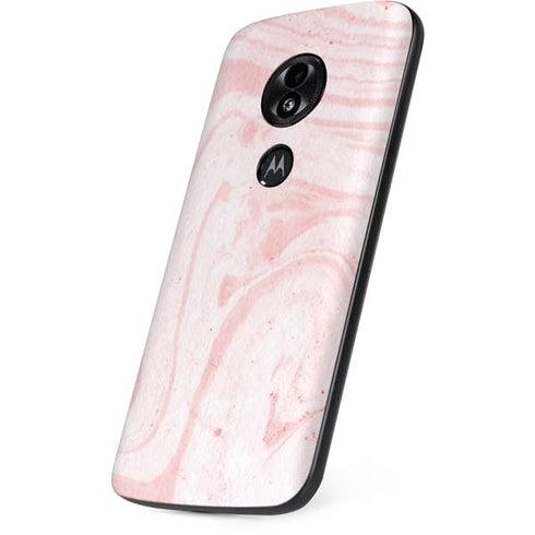 Pink Marbling Moto E5 Play Skin