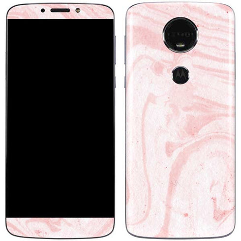 Pink Marbling Moto E5 Plus Skin
