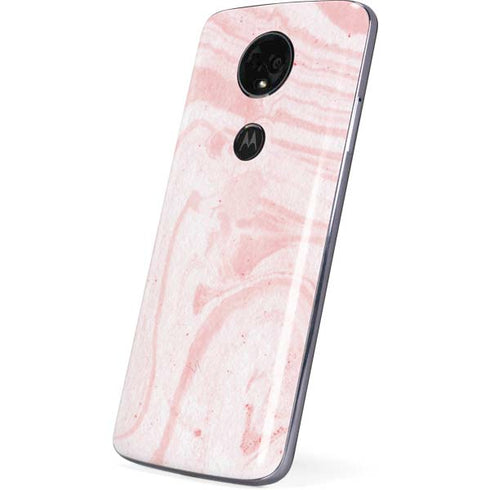 Pink Marbling Moto E5 Plus Skin