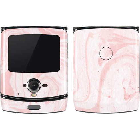 Pink Marbling Motorola RAZR Skin