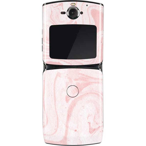Pink Marbling Motorola RAZR Skin