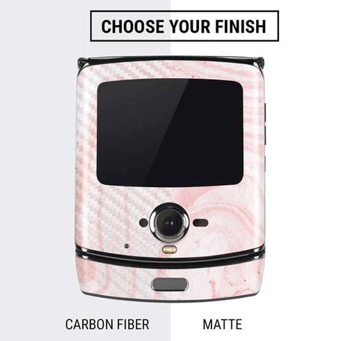 Pink Marbling Motorola RAZR Skin
