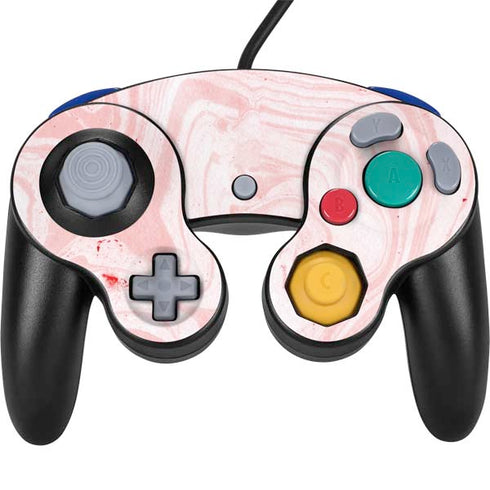 Pink Marbling Nintendo GameCube Controller Skin