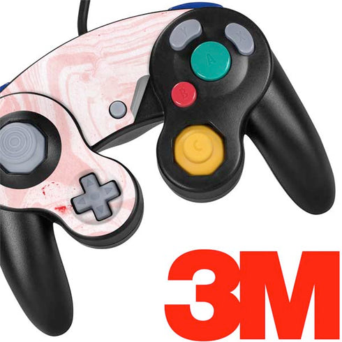 Pink Marbling Nintendo GameCube Controller Skin