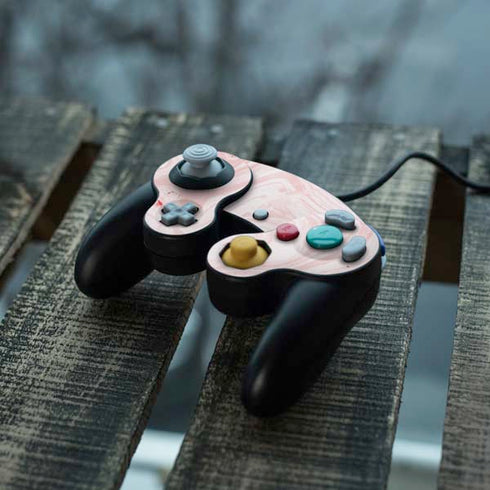 Pink Marbling Nintendo GameCube Controller Skin