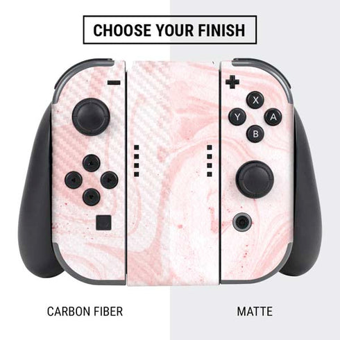 Pink Marbling Nintendo Switch Bundle Skin