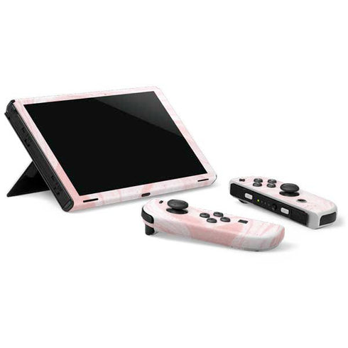 Pink Marbling Nintendo Switch OLED (2021) Skin
