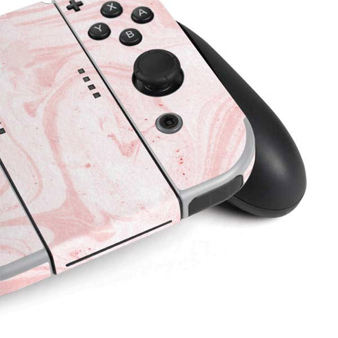 Pink Marbling Nintendo Switch OLED (2021) Skin