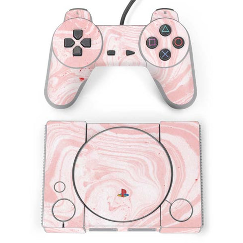Pink Marbling PlayStation Classic Bundle Skin