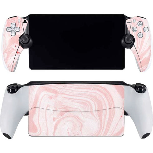 Pink Marbling PlayStation Portal Remote Player Skin