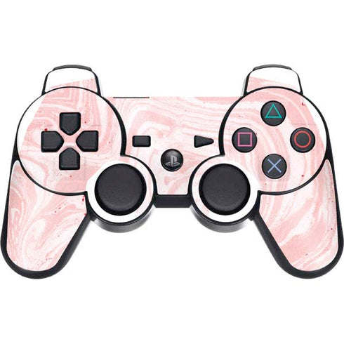 Pink Marbling PS3 Dual Shock wireless controller Skin