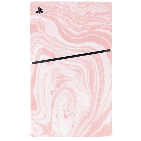 Pink Marbling PS5 Slim Digital Edition Console Skin
